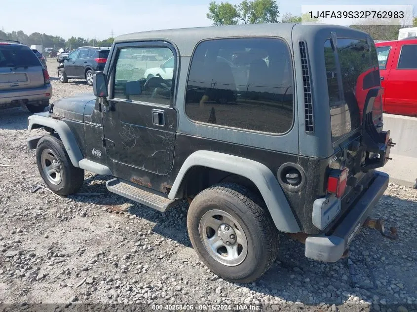 1J4FA39S32P762983 2002 Jeep Wrangler X