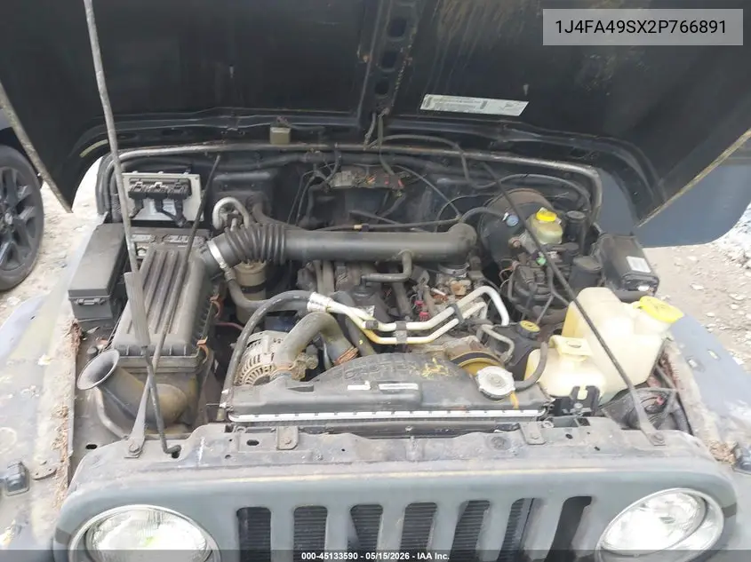 2002 Jeep Wrangler Sport VIN: 1J4FA49SX2P766891 Lot: 45133590