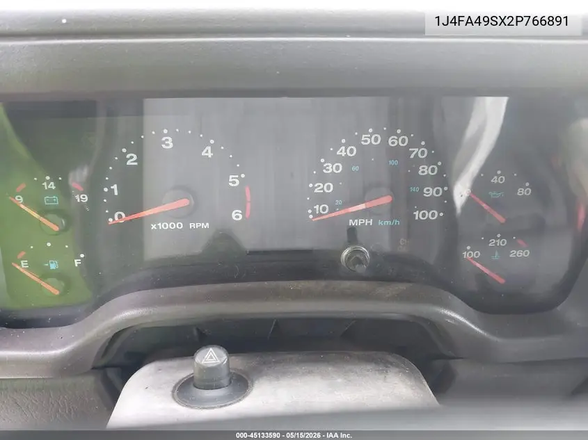 2002 Jeep Wrangler Sport VIN: 1J4FA49SX2P766891 Lot: 45133590