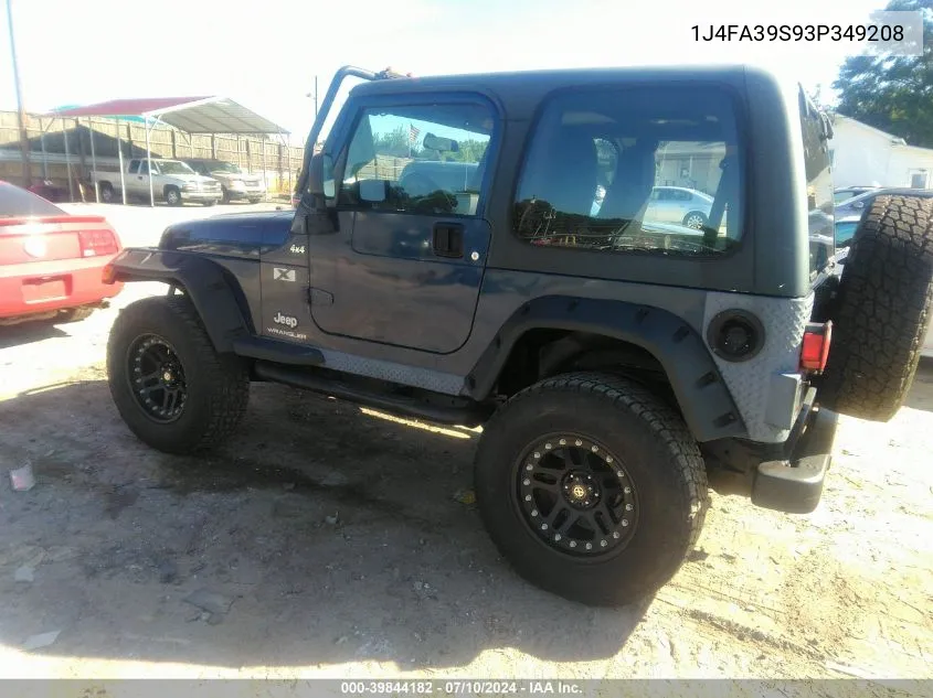 1J4FA39S93P349208 2003 Jeep Wrangler X