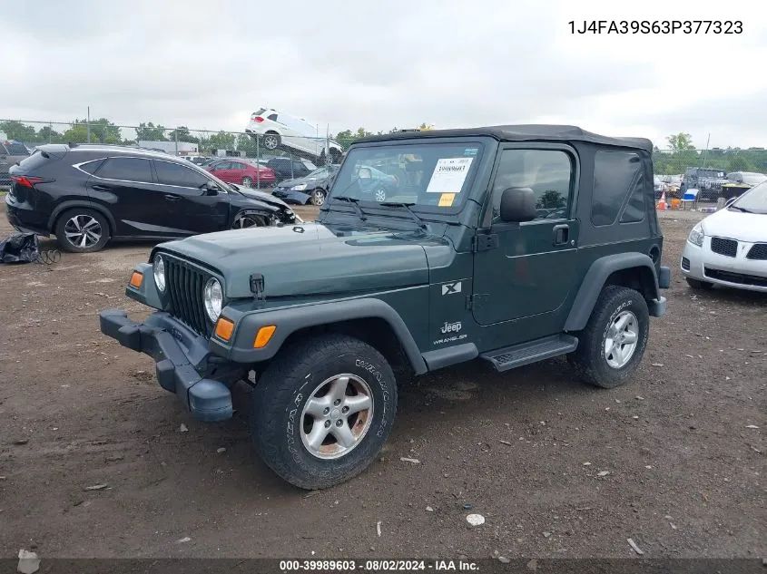 1J4FA39S63P377323 2003 Jeep Wrangler X