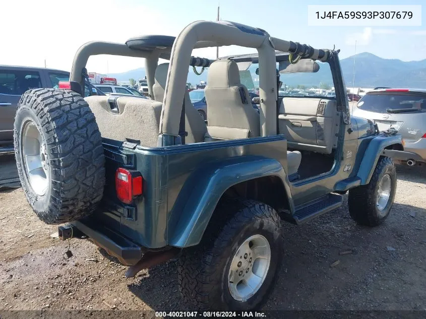 1J4FA59S93P307679 2003 Jeep Wrangler Sahara