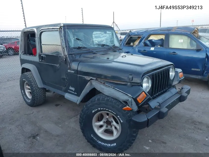 1J4FA49S53P349213 2003 Jeep Wrangler Sport