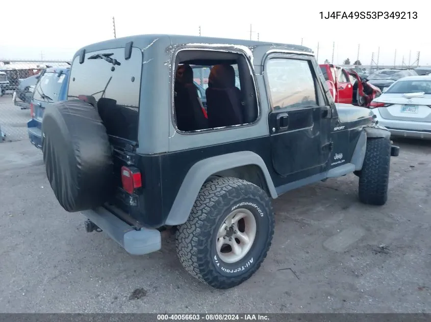 1J4FA49S53P349213 2003 Jeep Wrangler Sport