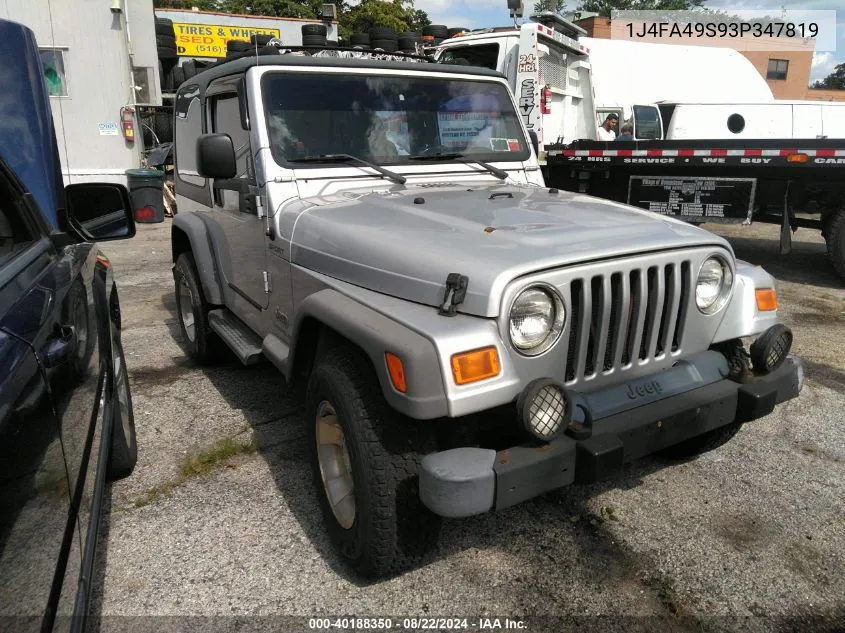 1J4FA49S93P347819 2003 Jeep Wrangler Sport