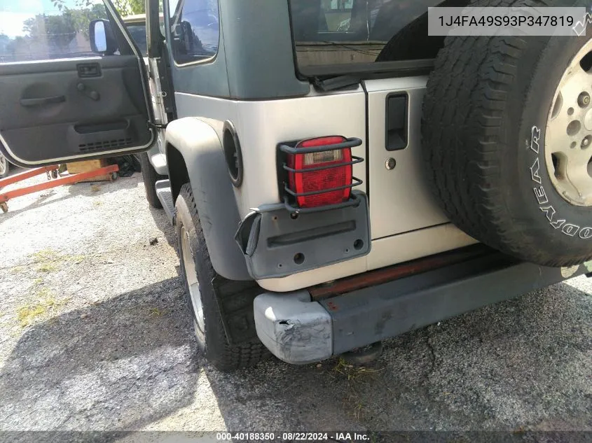 1J4FA49S93P347819 2003 Jeep Wrangler Sport