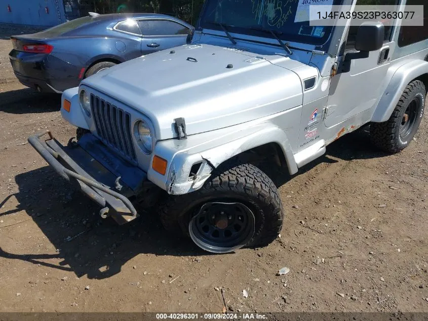 1J4FA39S23P363077 2003 Jeep Wrangler X