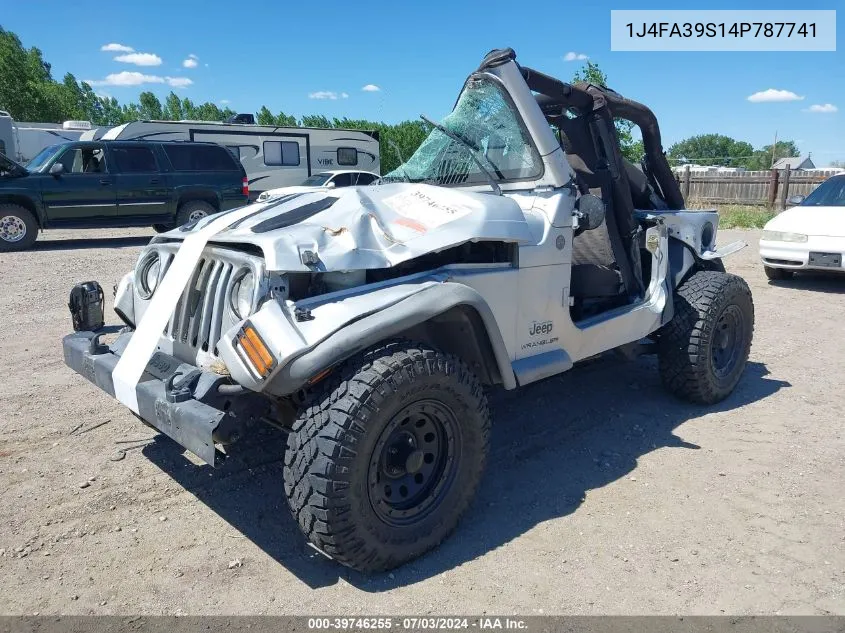 2004 Jeep Wrangler X VIN: 1J4FA39S14P787741 Lot: 39746255