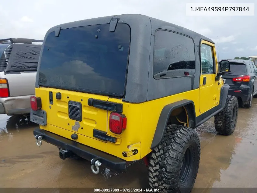 2004 Jeep Wrangler Unlimited VIN: 1J4FA49S94P797844 Lot: 39927989