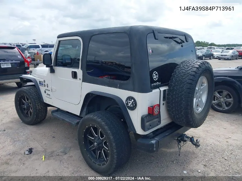 1J4FA39S84P713961 2004 Jeep Wrangler X