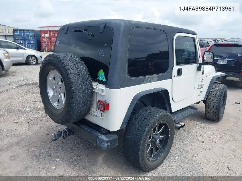 1J4FA39S84P713961 2004 Jeep Wrangler X