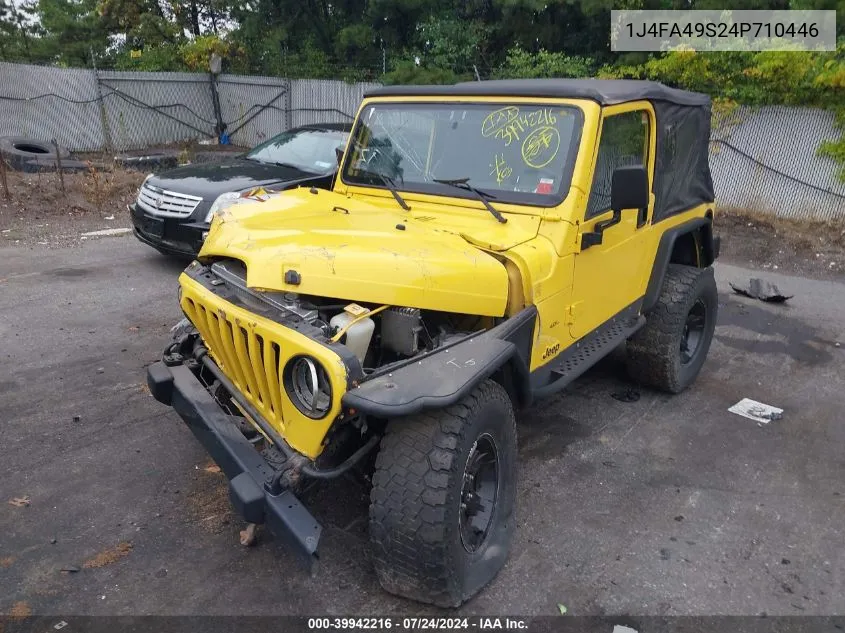 1J4FA49S24P710446 2004 Jeep Wrangler Sport