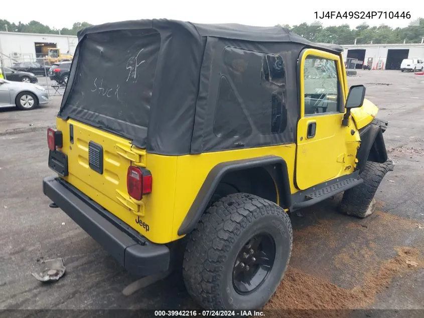 1J4FA49S24P710446 2004 Jeep Wrangler Sport