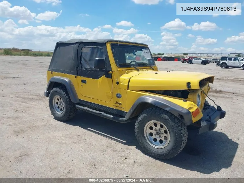 2004 Jeep Wrangler X VIN: 1J4FA39S94P780813 Lot: 40206875