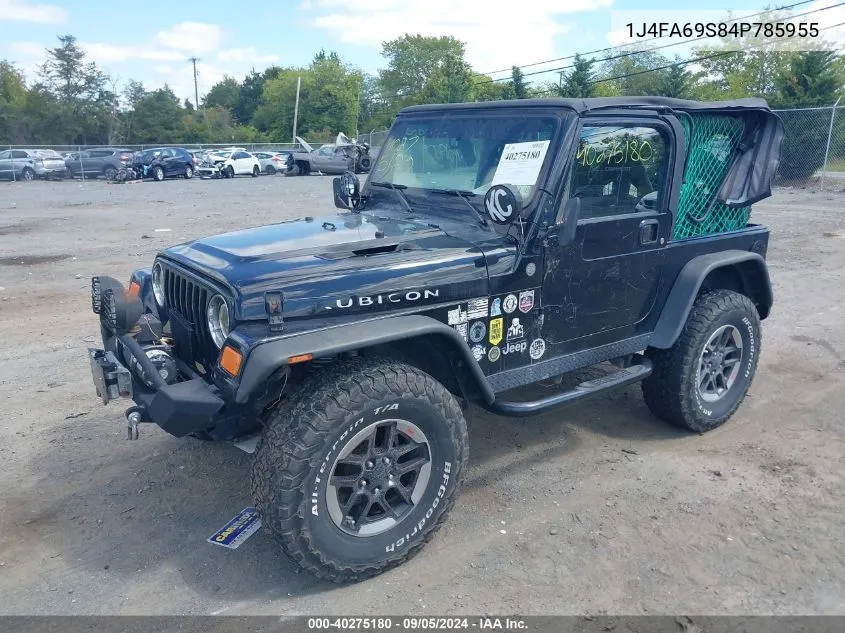 2004 Jeep Wrangler Rubicon VIN: 1J4FA69S84P785955 Lot: 40275180