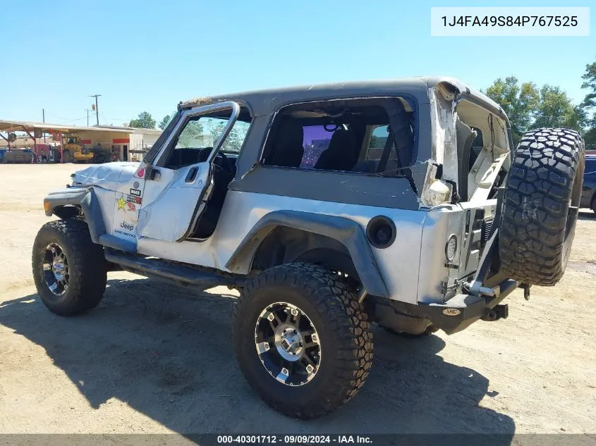 2004 Jeep Wrangler Unlimited VIN: 1J4FA49S84P767525 Lot: 40301712