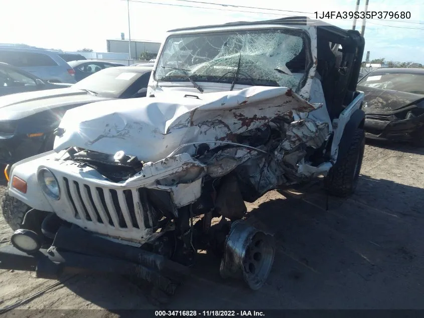 1J4FA39S35P379680 2005 Jeep Wrangler X