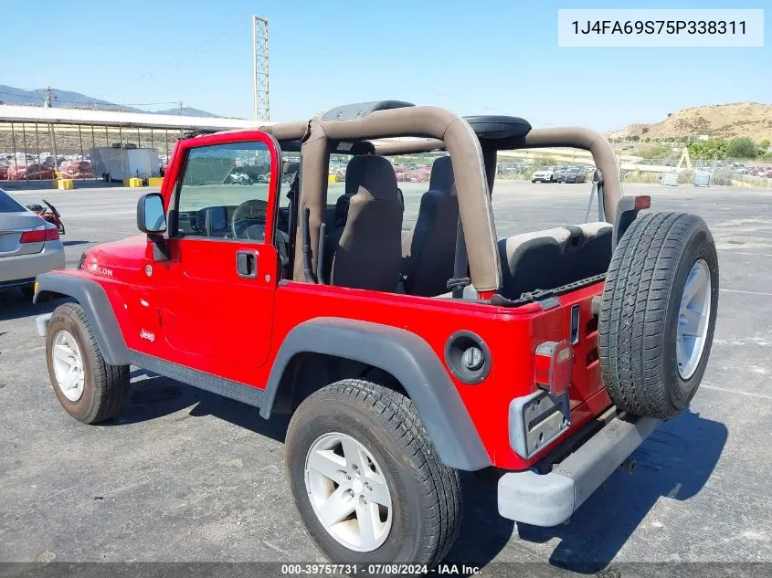 2005 Jeep Wrangler Rubicon VIN: 1J4FA69S75P338311 Lot: 39757731