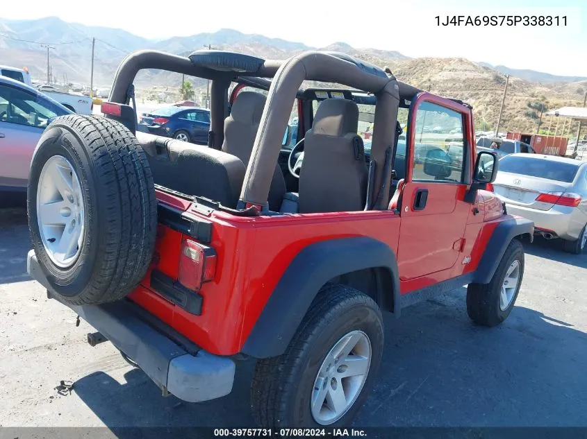 2005 Jeep Wrangler Rubicon VIN: 1J4FA69S75P338311 Lot: 39757731