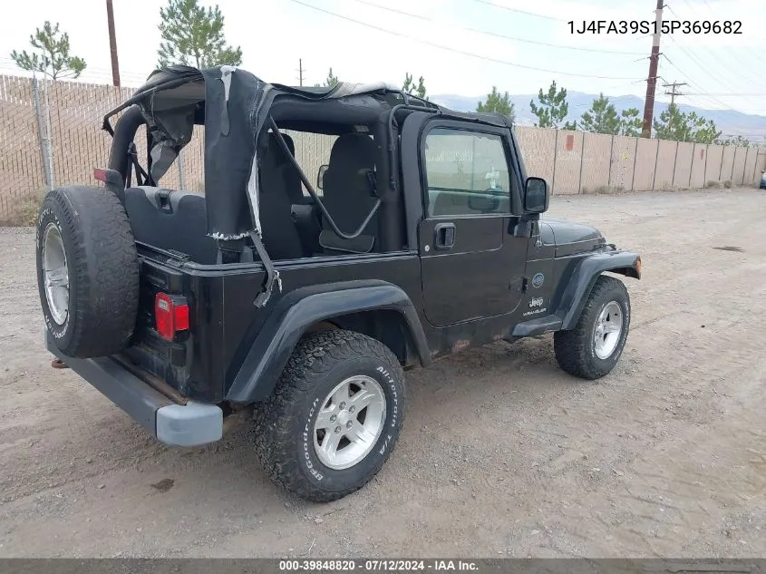 2005 Jeep Wrangler X VIN: 1J4FA39S15P369682 Lot: 39848820