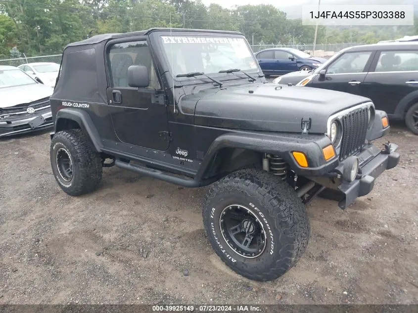 2005 Jeep Wrangler Unlimited VIN: 1J4FA44S55P303388 Lot: 39925149