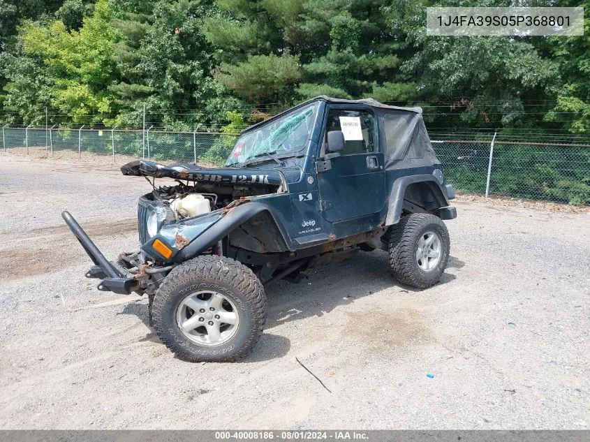 2005 Jeep Wrangler X VIN: 1J4FA39S05P368801 Lot: 40008186