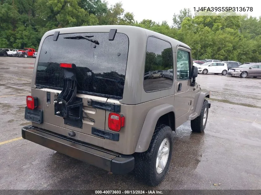 2005 Jeep Wrangler X VIN: 1J4FA39S55P313678 Lot: 40073603