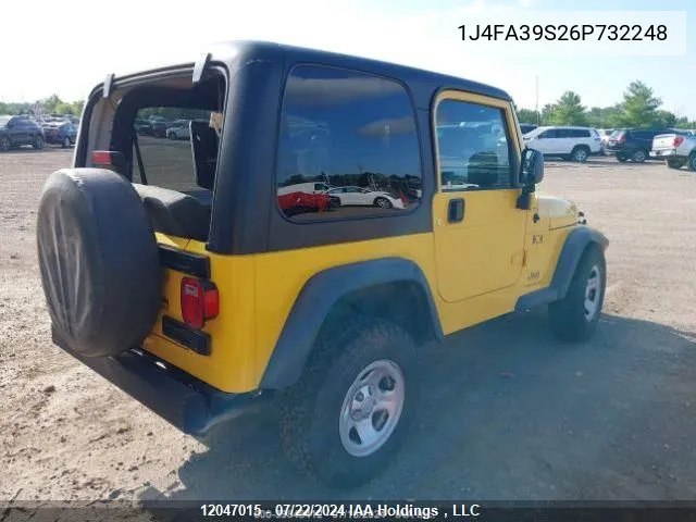 2006 Jeep Tj VIN: 1J4FA39S26P732248 Lot: 12047015