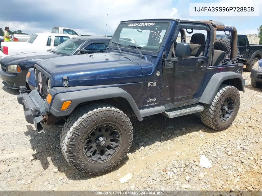 2006 Jeep Wrangler X VIN: 1J4FA39S96P728858 Lot: 39781711