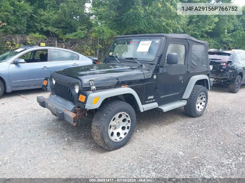 2006 Jeep Wrangler Se VIN: 1J4FA29156P766752 Lot: 39891417