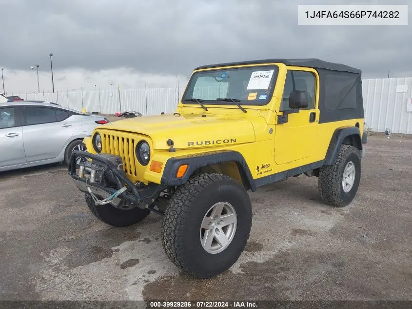 2006 Jeep Wrangler Unlimited Rubicon VIN: 1J4FA64S66P744282 Lot: 39929286