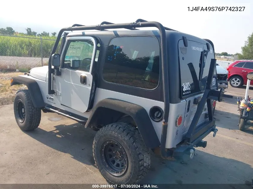 1J4FA49S76P742327 2006 Jeep Wrangler Sport