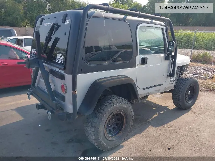 1J4FA49S76P742327 2006 Jeep Wrangler Sport