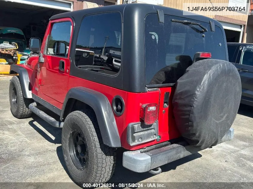 2006 Jeep Wrangler Rubicon VIN: 1J4FA69S56P703764 Lot: 40126824