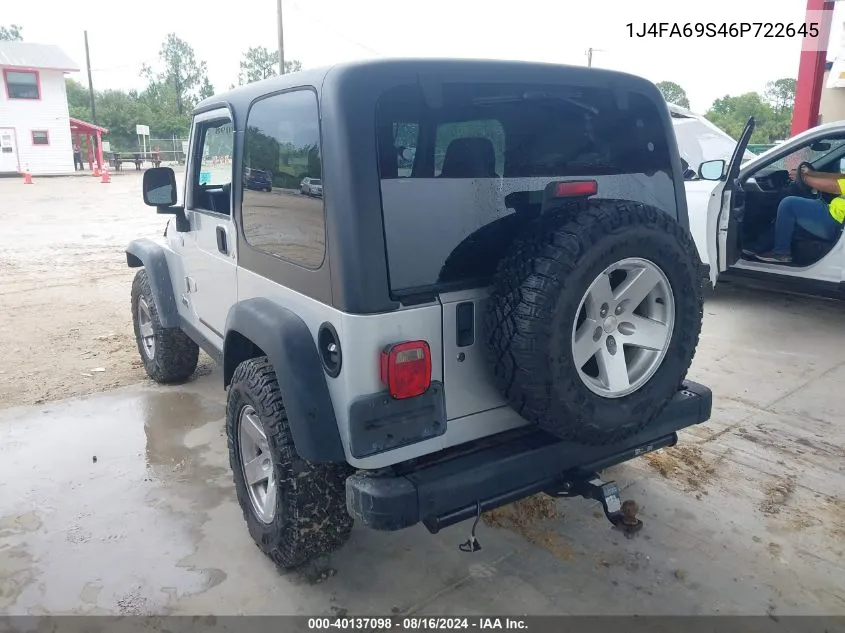 1J4FA69S46P722645 2006 Jeep Wrangler Rubicon