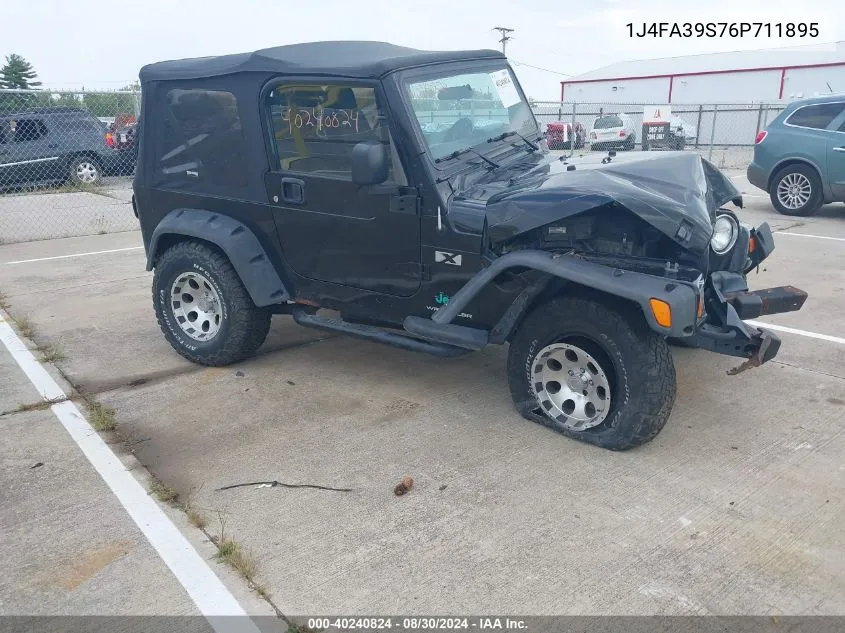 2006 Jeep Wrangler X VIN: 1J4FA39S76P711895 Lot: 40240824