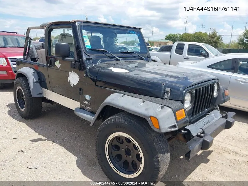 2006 Jeep Wrangler Unlimited VIN: 1J4FA44S16P761141 Lot: 40244745