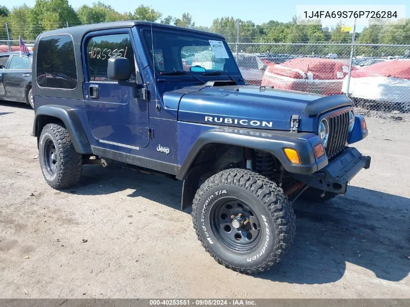 2006 Jeep Wrangler Rubicon VIN: 1J4FA69S76P726284 Lot: 40253551