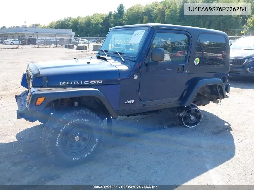 2006 Jeep Wrangler Rubicon VIN: 1J4FA69S76P726284 Lot: 40253551