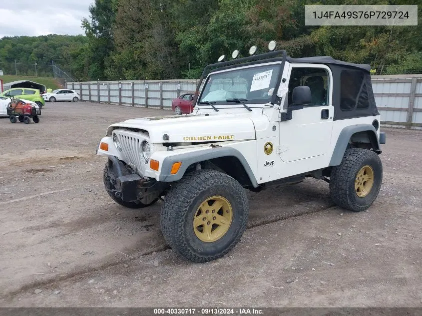 2006 Jeep Wrangler Sport VIN: 1J4FA49S76P729724 Lot: 40330717