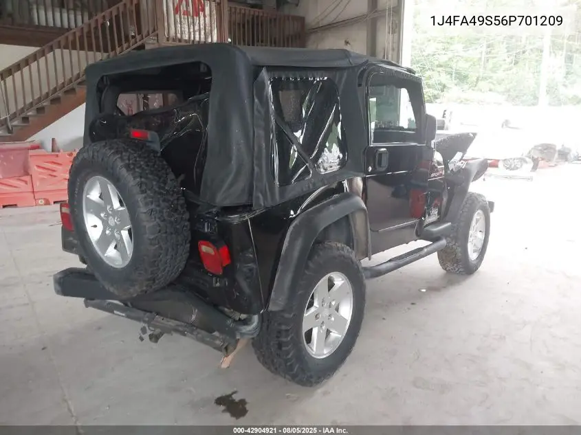 1J4FA49S56P701209 2006 Jeep Wrangler Sport