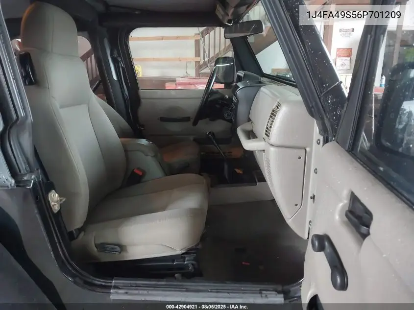 1J4FA49S56P701209 2006 Jeep Wrangler Sport