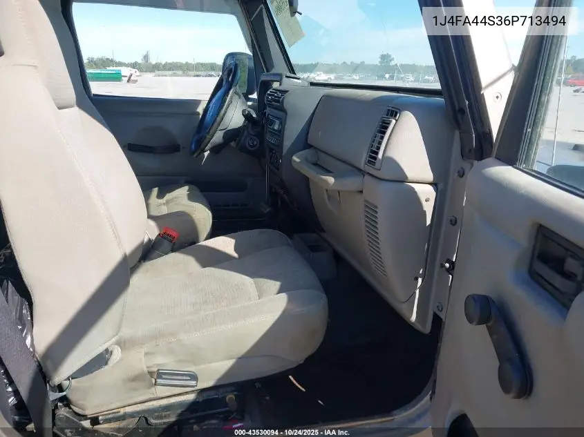 1J4FA44S36P713494 2006 Jeep Wrangler Unlimited