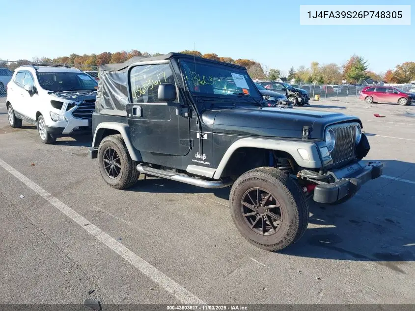 1J4FA39S26P748305 2006 Jeep Wrangler X