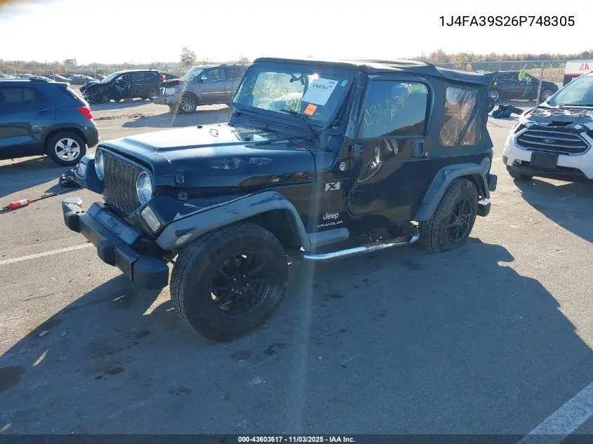 1J4FA39S26P748305 2006 Jeep Wrangler X
