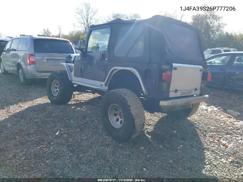 1J4FA39S26P777206 2006 Jeep Wrangler X