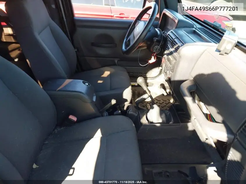 1J4FA49S66P777201 2006 Jeep Wrangler Sport