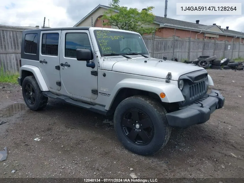 2007 Jeep Wrangler Unlimited Sahara VIN: 1J4GA59147L128264 Lot: 12040134