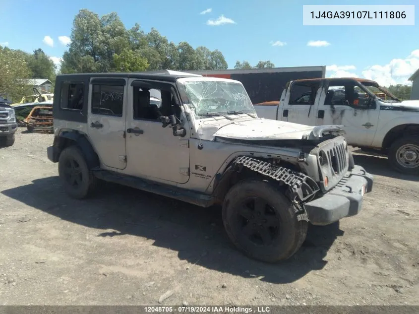 1J4GA39107L111806 2007 Jeep Wrangler X