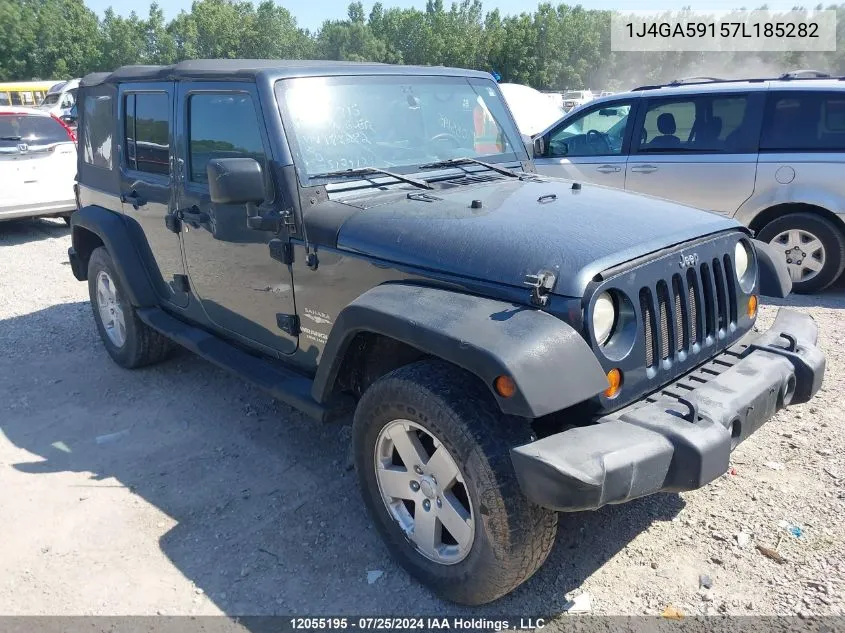 1J4GA59157L185282 2007 Jeep Wrangler Unlimited Sahara